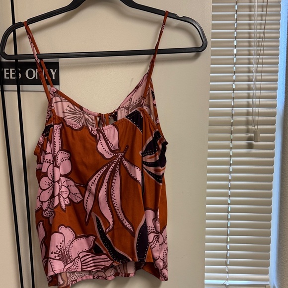 Bila Pink and Brown Floral Camisole - Picture 3 of 3